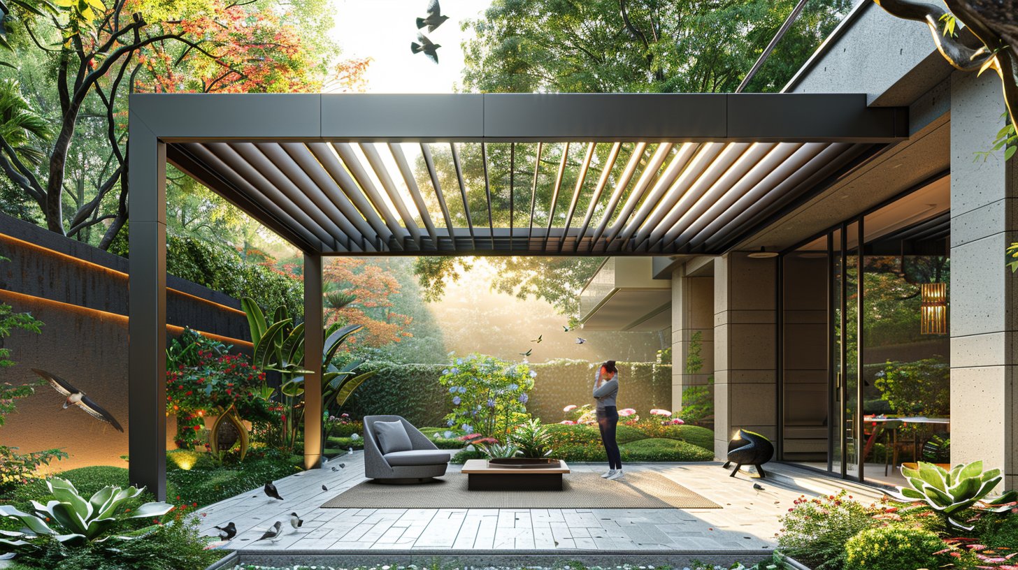 Comprendre comment fonctionne une pergola bioclimatique ?