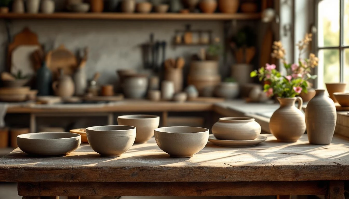 Cuisson de la poterie à domicile