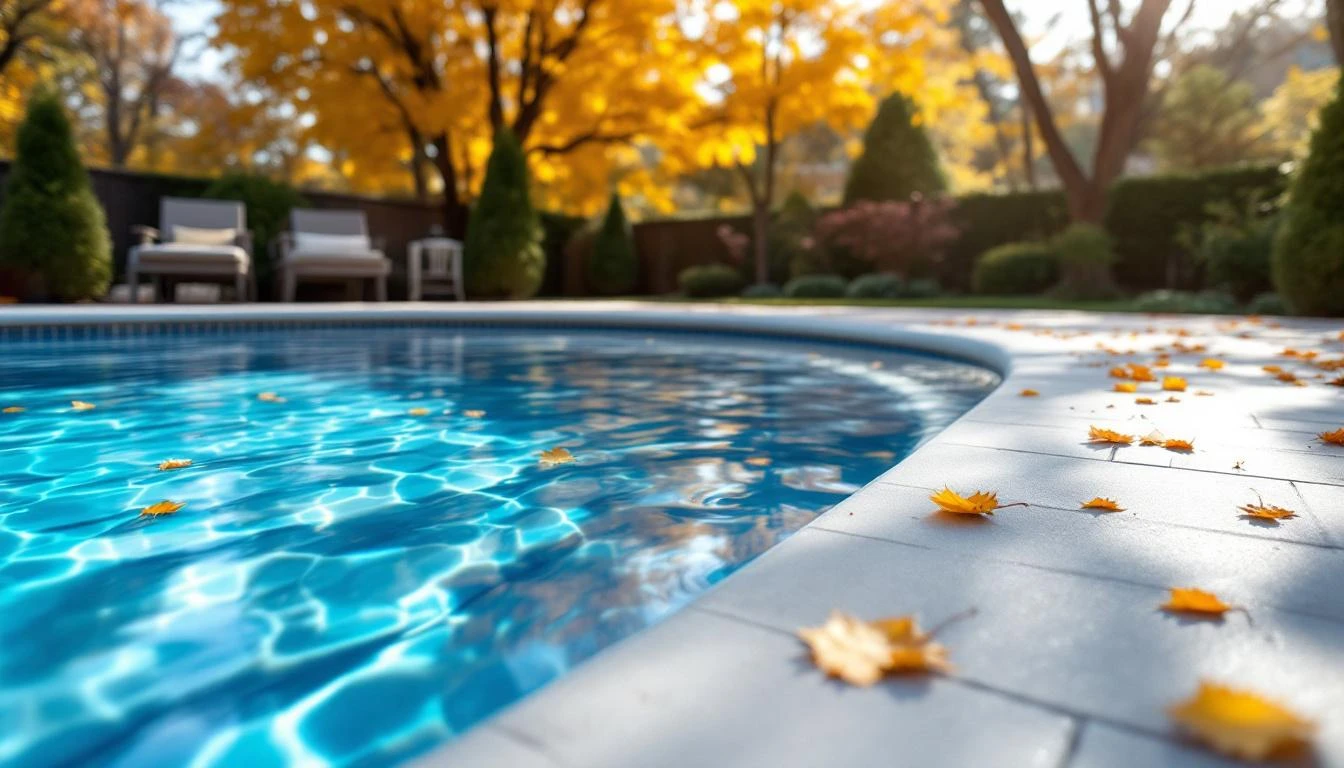 Protéger sa piscine des feuilles